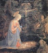 Fra Filippo Lippi The Adoration of the Infant Jesus Spain oil painting artist
